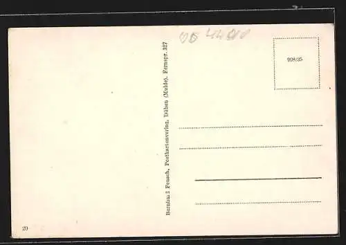 AK Bitterfeld, Am Springbrunnen, Kirche