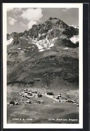 AK Zürs a. A., Ortsansicht aus der Vogelschau