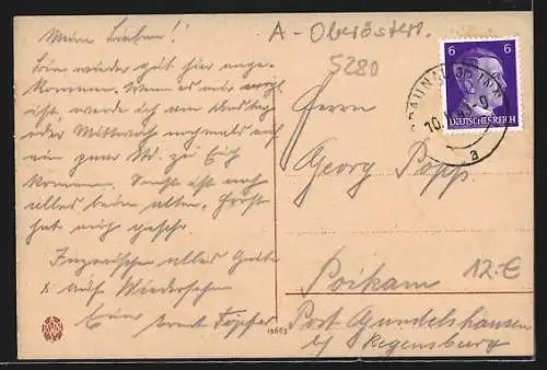 AK Braunau a. Inn, Stadtplatz mit Brückenkopf