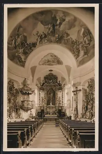 AK Rohrdorf / Obb., Inneres der Katholischen Pfarrkirche