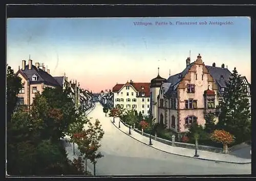 AK Villingen / Baden, Partie b. Finanzamt und Amtsgericht