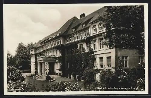 AK Wangen, Bezirkskrankenhaus mit Auffahrt