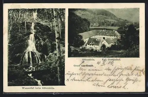 AK Urach / Württbg., Kgl. Gestütshof Güterstein