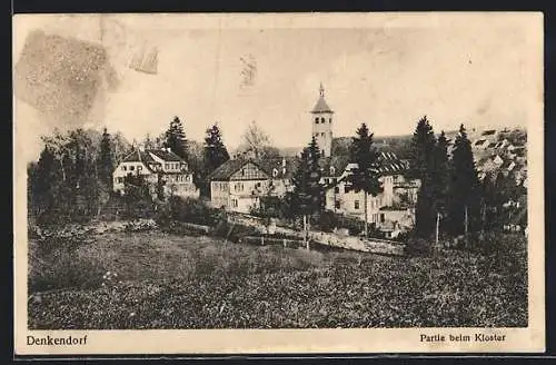 AK Denkendorf / Württ., Partie beim Kloster