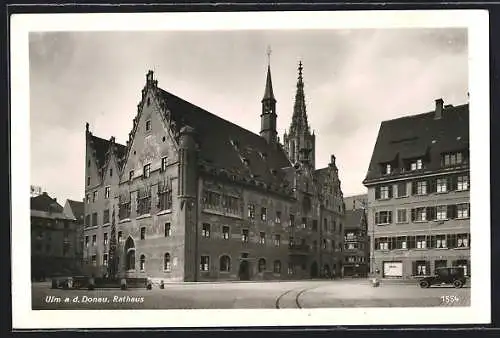 AK Ulm / Donau, Blick auf Rathaus