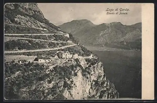 AK Strada di Ponale /Lago di Garda, veduta generale