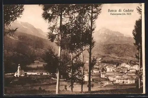 AK Borca di Cadore, Panorama aus der Vogelschau