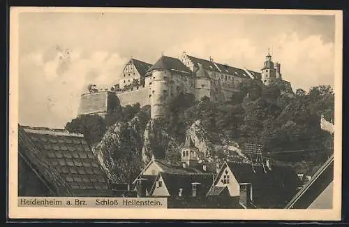 AK Heidenheim / Brenz, Blick auf Schloss Hellenstein