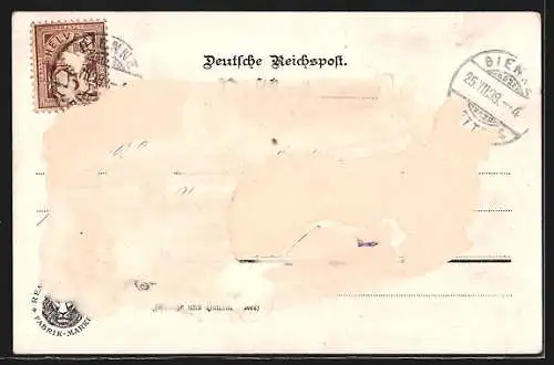 AK Frankfurt, Blick auf Stadt und Main