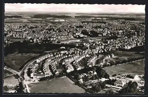 AK Schwenningen / Neckar, Gesamtansicht, Fliegeraufnahme