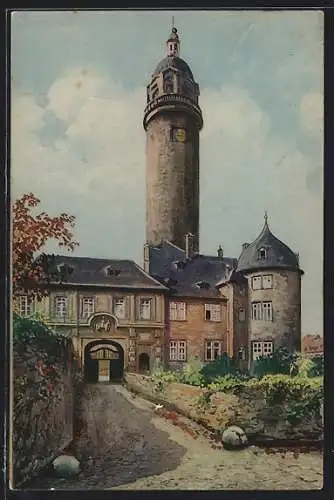Künstler-AK Höchst a. M., Schloss
