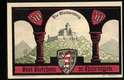 Notgeld Wachsenburg, 50 Pfennig, Heimkehr und Zusammentreffen im Freudental