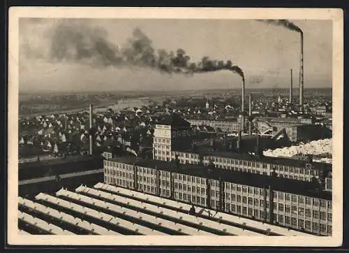 AK Rüsselsheim a. M., Blick auf die Opel-Automobilfabrik