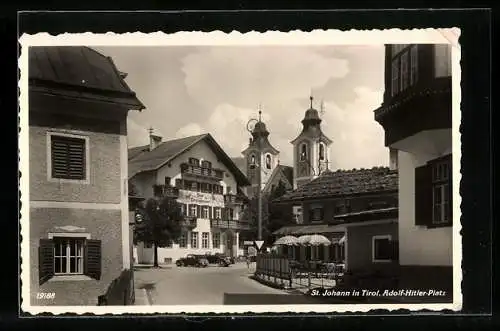 AK St. Johann /Tirol, Gasthaus am Platz