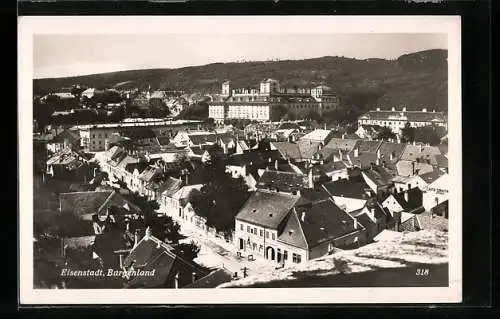 AK Eisenstadt, Ortsansicht aus der Vogelschau