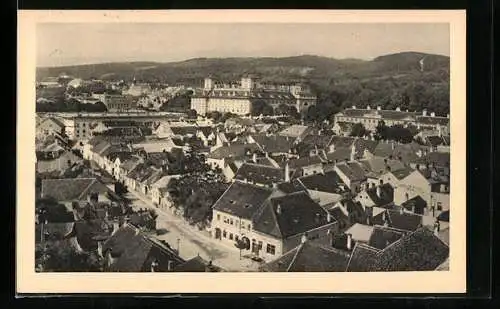 AK Eisenstadt, Teilansicht mit Schloss Esterházy und Gloriette