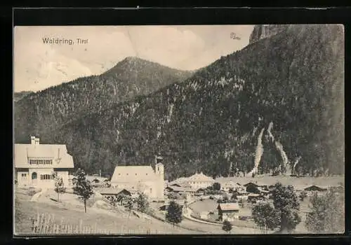 AK Waidring /Tirol, Ortsansicht aus der Vogelschau