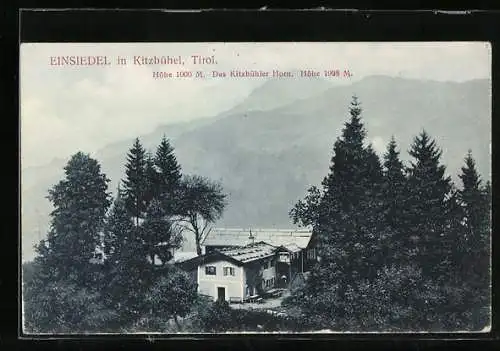 AK Kitzbühel /Tirol, Restauration Einsiedelei, Kitzbühler Horn