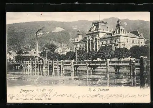 AK Bregenz, K. K. Postamt, Steg