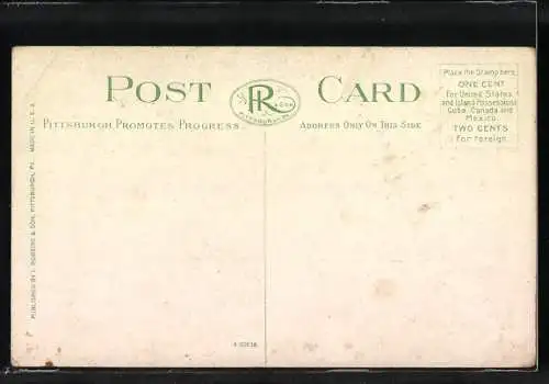 AK Pittsburgh, Pa., South Side, Monongahela Incline, Bergbahn