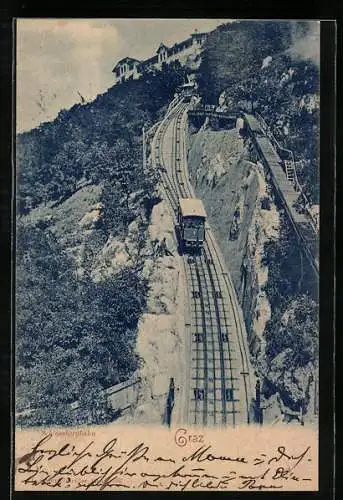 AK Graz, Motiv der Schlossbergbahn