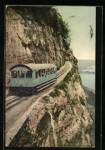 AK Bergbahn am Felsrand