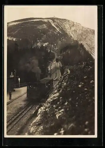 AK Baumgarten, Haltestelle der Zahnradbahn
