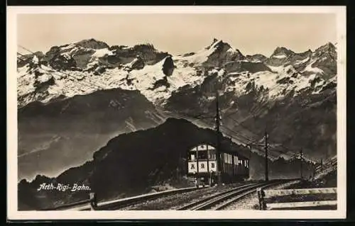 AK Arth-Rigibahn am Hichgebirge