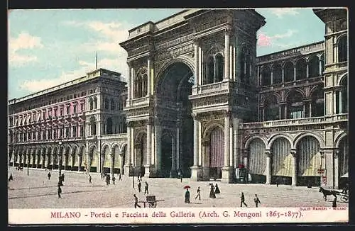 AK Milano, Portici e Facciata della Galleria