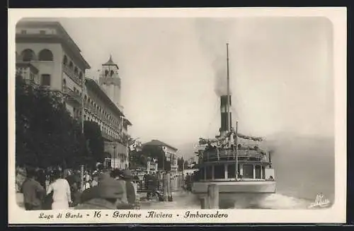 AK Gardone Riviera /Lago di Garda, Imbarcadero