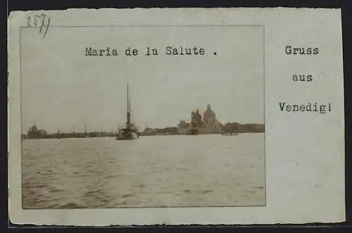 AK Venedig, Maria de la Salute, vom Wasser gesehen