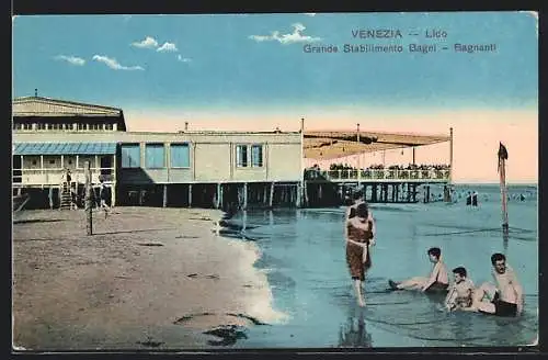 AK Venezia, Lido, Grande Stabilimento Bagni, Bagnanti, Badegäste