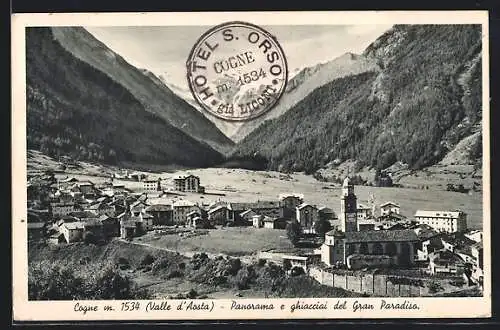 AK Cogne /Valle d`Aosta, Panorama e ghiacciai del Gran Paradiso