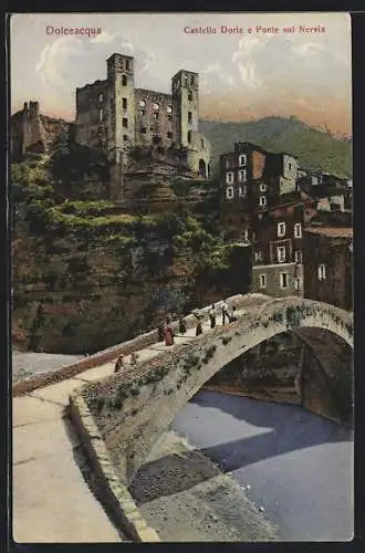 AK Dolceacqua, Castello Doria e Ponte sul Nervia