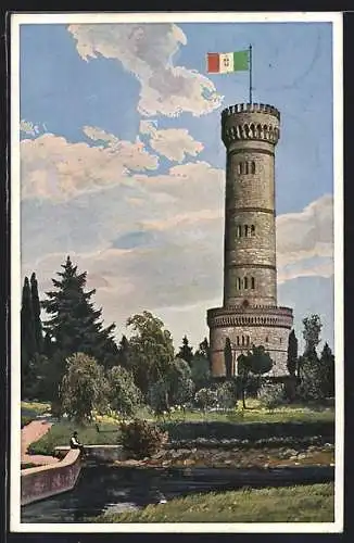 AK San Martino della Battaglia, Torre monumentale dedicata al Re Vittorio Emanuele II