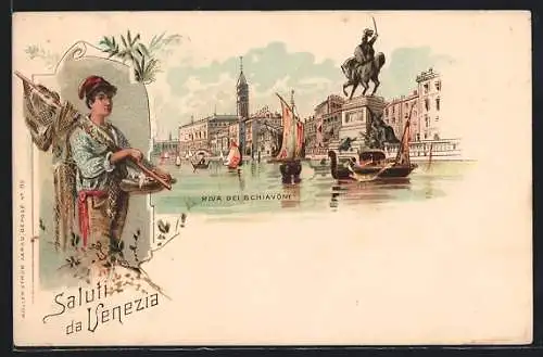 Lithographie Venezia, Riva del Schiavoni