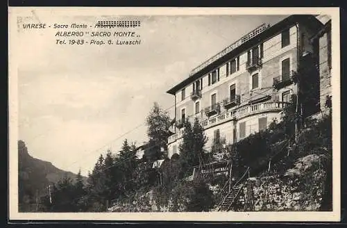 AK Varese, Albergo Sacro Monte, Prop. G. Luraschi