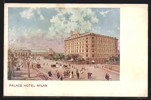 Lithographie Milan, Palace Hotel