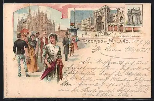 Lithographie Milano, Galleria Vittorio Emanuele