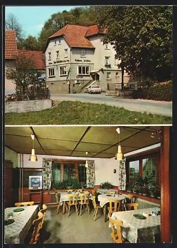 AK Winterkasten b. Lindenfels, Hotel-Pension Kaiserturm von Wilhelm Mink