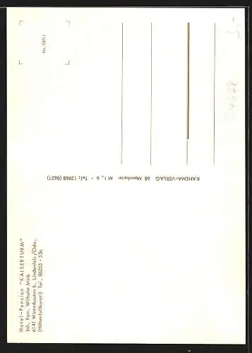 AK Winterkasten b. Lindenfels, Hotel-Pension Kaiserturm von Wilhelm Mink