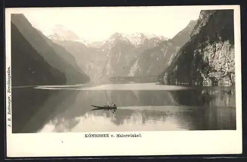 AK Schönau /Königssee, Seepartie vom Malerwinkel