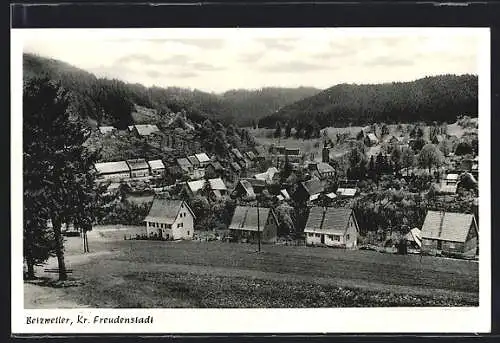 AK Betzweiler /Kr. Freudenstadt, Totalansicht von einem Feld aus