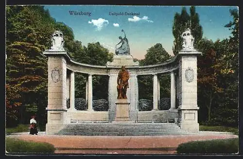 AK Würzburg, Am Luitpold-Denkmal