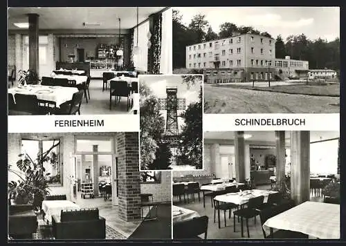 AK Breitenstein /Sangerhausen, Das Ferienheim Schindelbruch des VEB Kali- und Steinsalzbetriebes Saale, Innenansichten