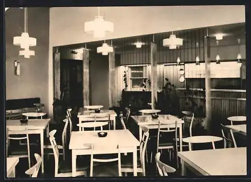 AK Schöneck /Vogtl., Ferienheim Tannenhaus des VEB Energieversorgung Dresden, Speisesaal