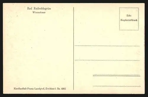 AK Reiboldsgrün, Motiv vom Wiesenhaus