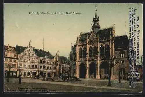 AK Erfurt, Fischmarkt und Rathhaus