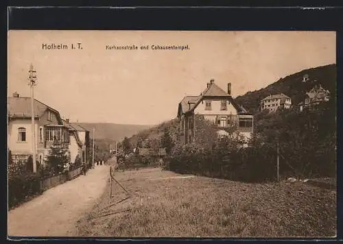 AK Hofheim i. T., Kurhausstrasse und Cohausentempel