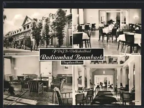 AK Brambach / Vogtl., FDGB-Volksheilabd Vogtlandhaus